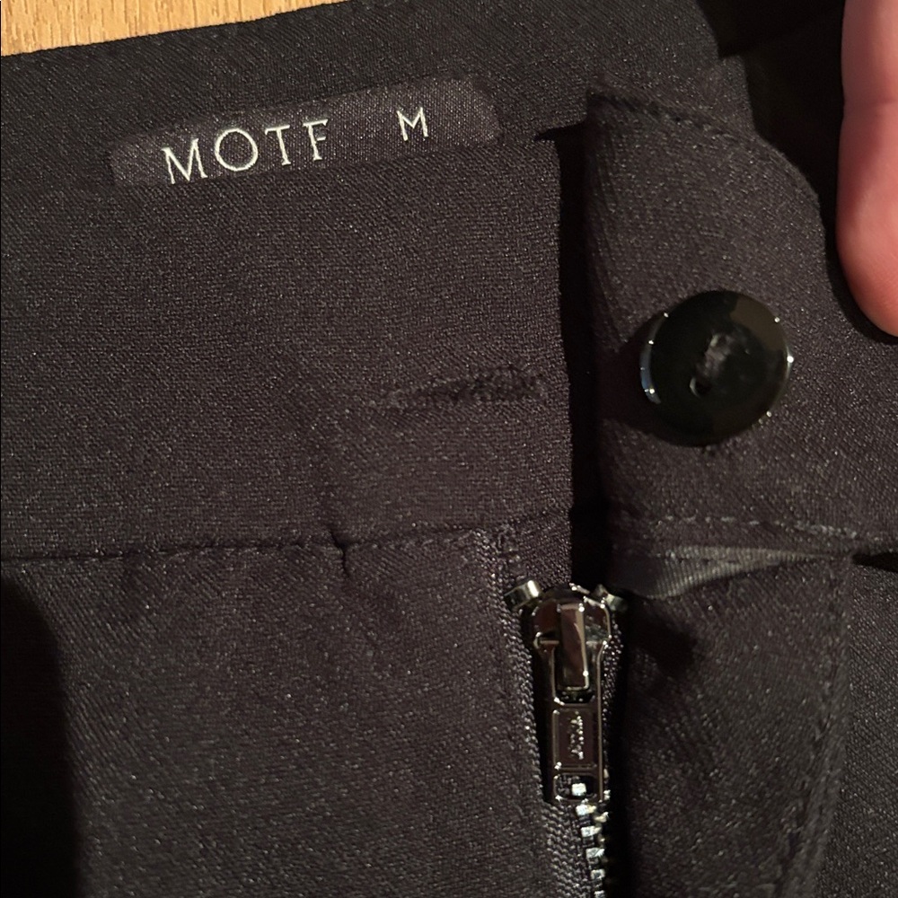 NWT MOTF Black High-Rise Wide-Leg Trousers - Picture 4 of 4